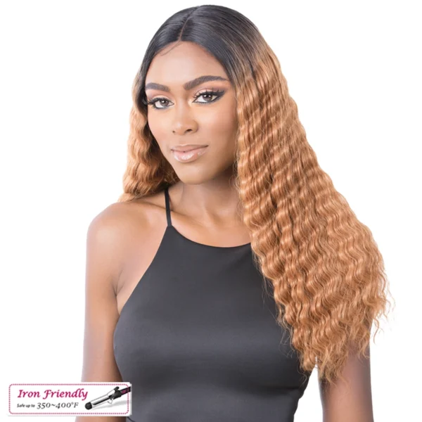 Its A Wig Premium Synthetic HD Lace Front Wig - CRIMPED HAIR 3